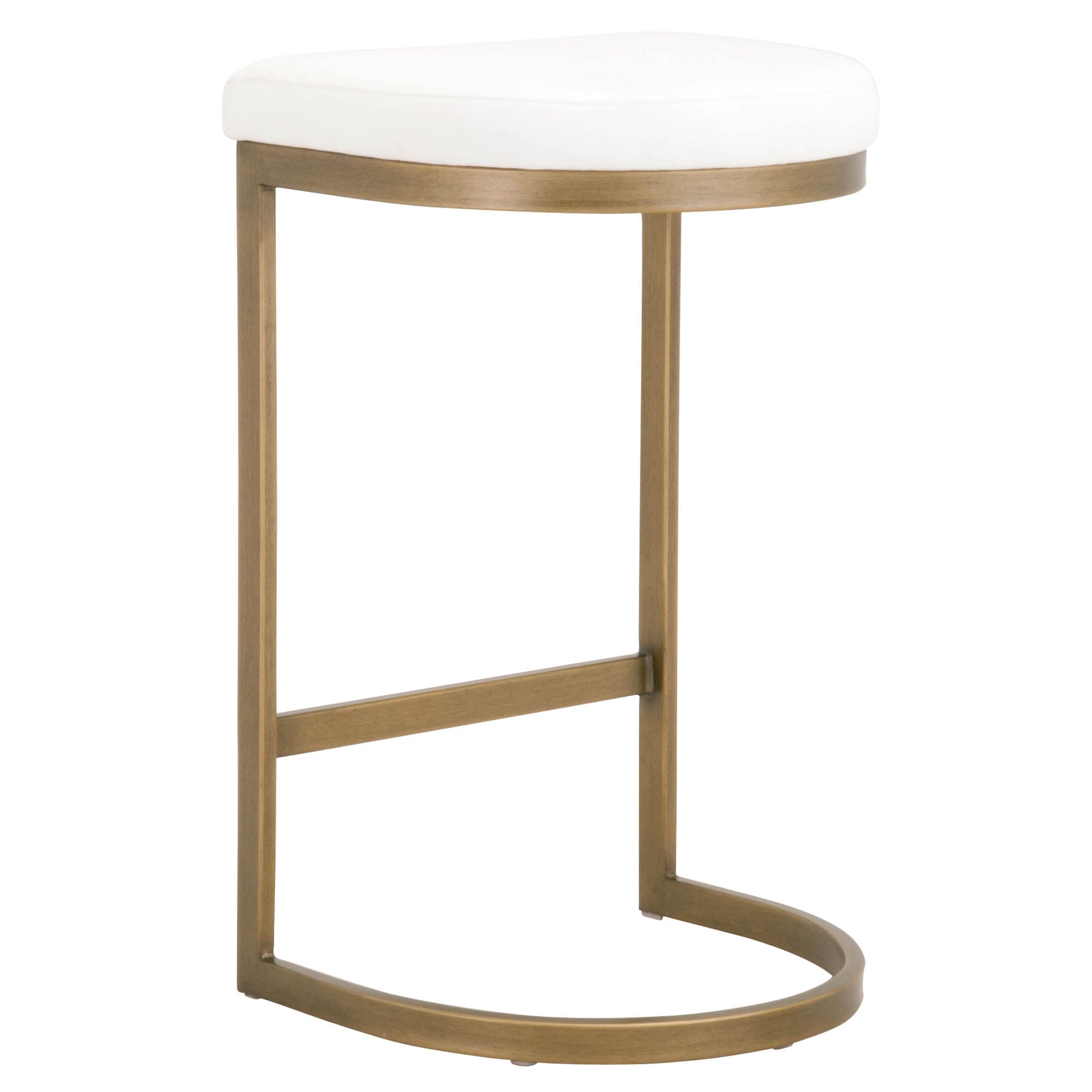  Essentials For Living Cresta Counter Stool - Peyton Pearl Brushed Gold - Bonton