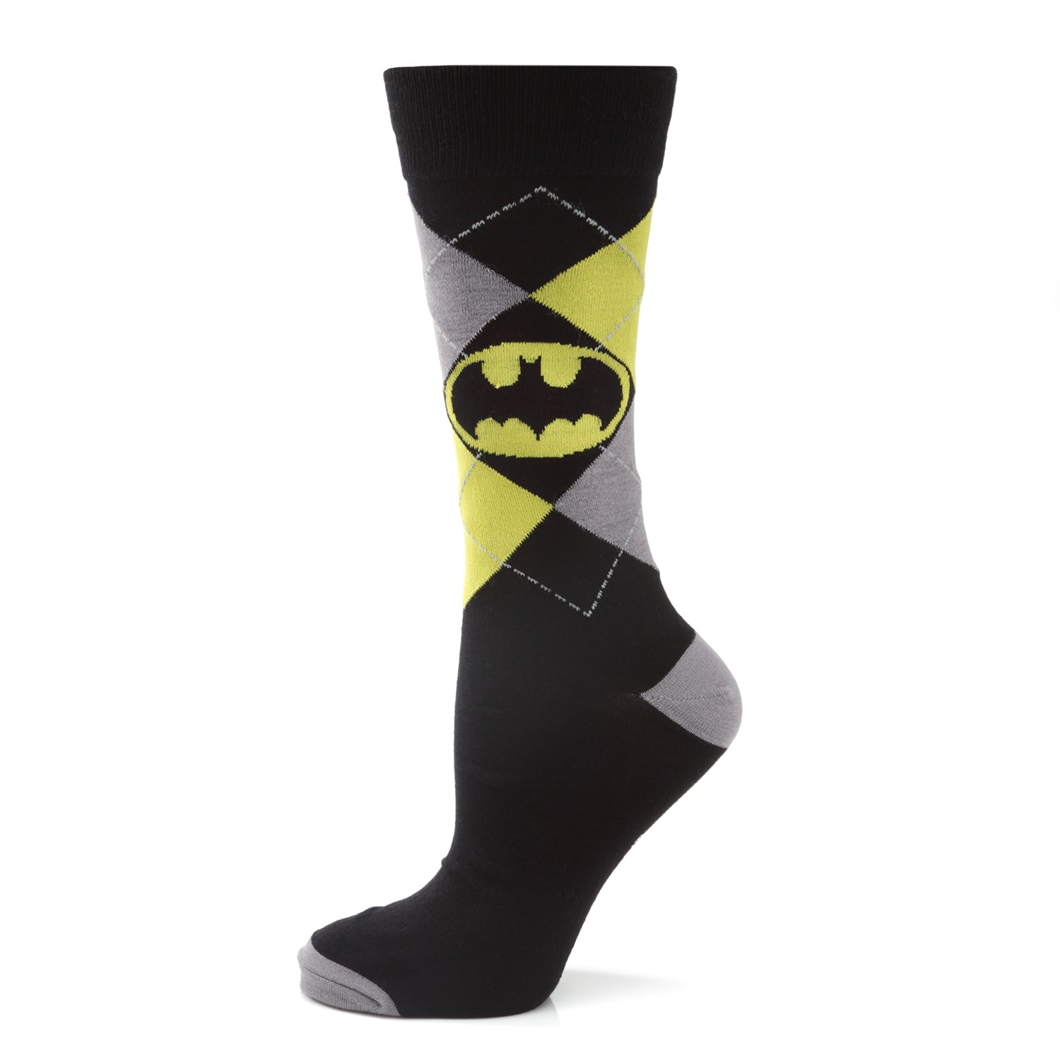  Cufflinks Batman Argyle Classic Sock - Default Title - Bonton