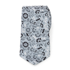 Batman Patterned Floral Blue Men's Tie