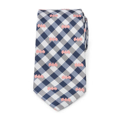 Batman Plaid Navy Men's Tie