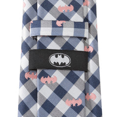 Batman Plaid Navy Men's Tie