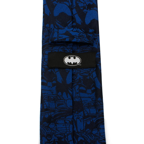 Blue Batman Comic Tie