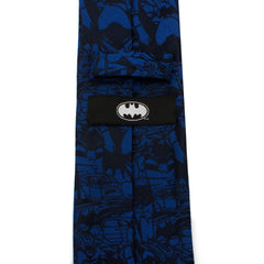 Blue Batman Comic Tie