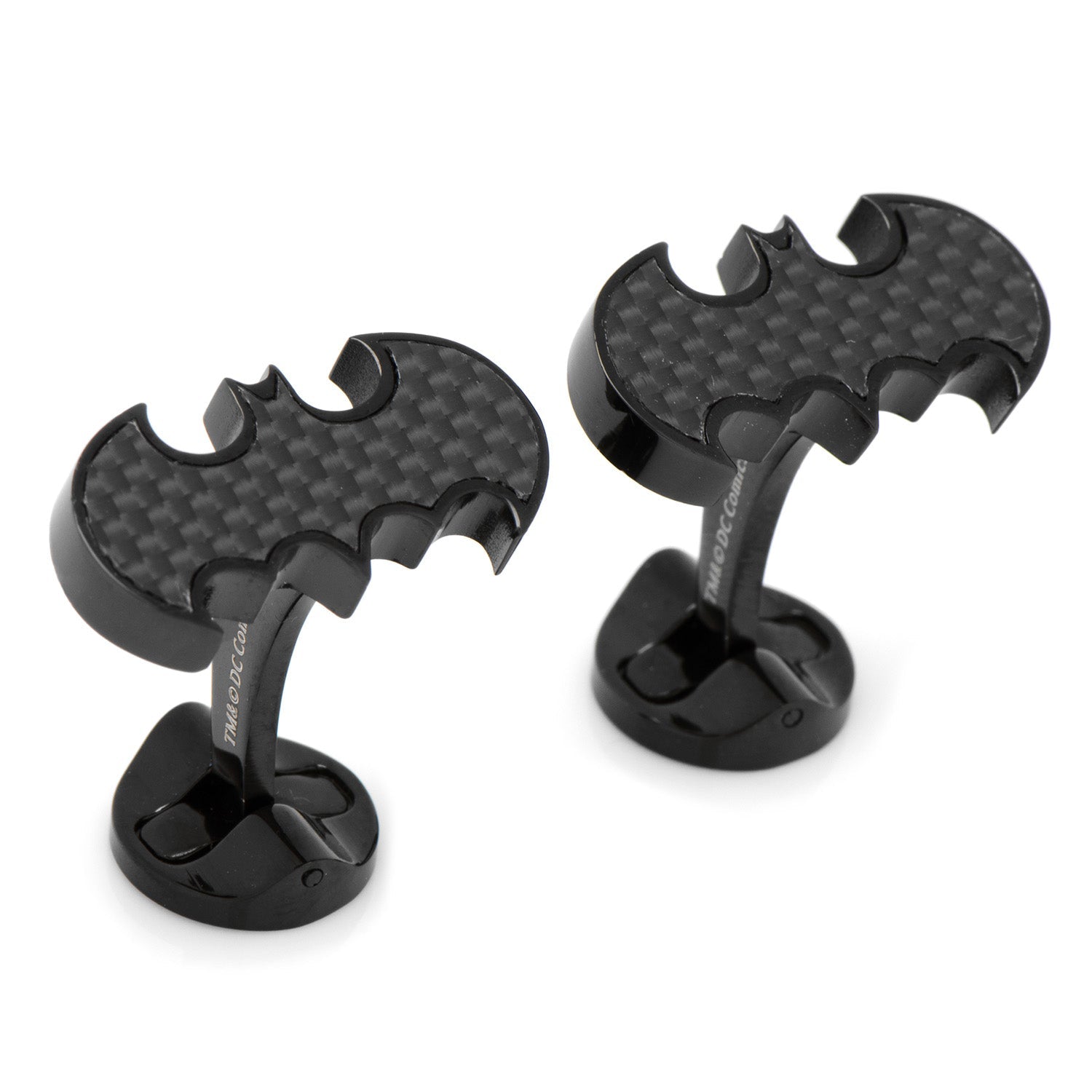  Cufflinks Stainless Steel Carbon Fiber Batman Cufflinks - Default Title - Bonton