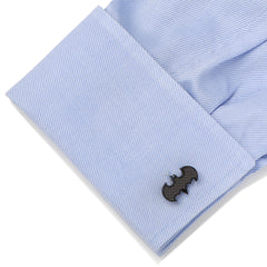 Stainless Steel Carbon Fiber Batman Cufflinks
