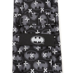 Batman Cross Black Silk Men's Tie