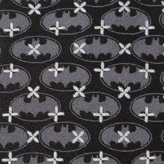 Batman Cross Black Silk Men's Tie