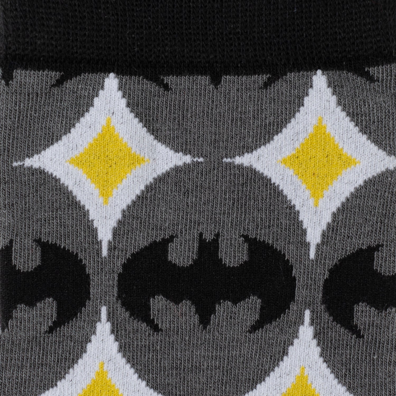  Cufflinks Batman Circle Gray Black Men's Socks - Default Title - Bonton