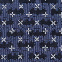 Batman Cross Blue Silk Men's Tie