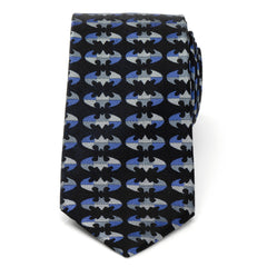 Batman Blue Blocked Black Men's Tie