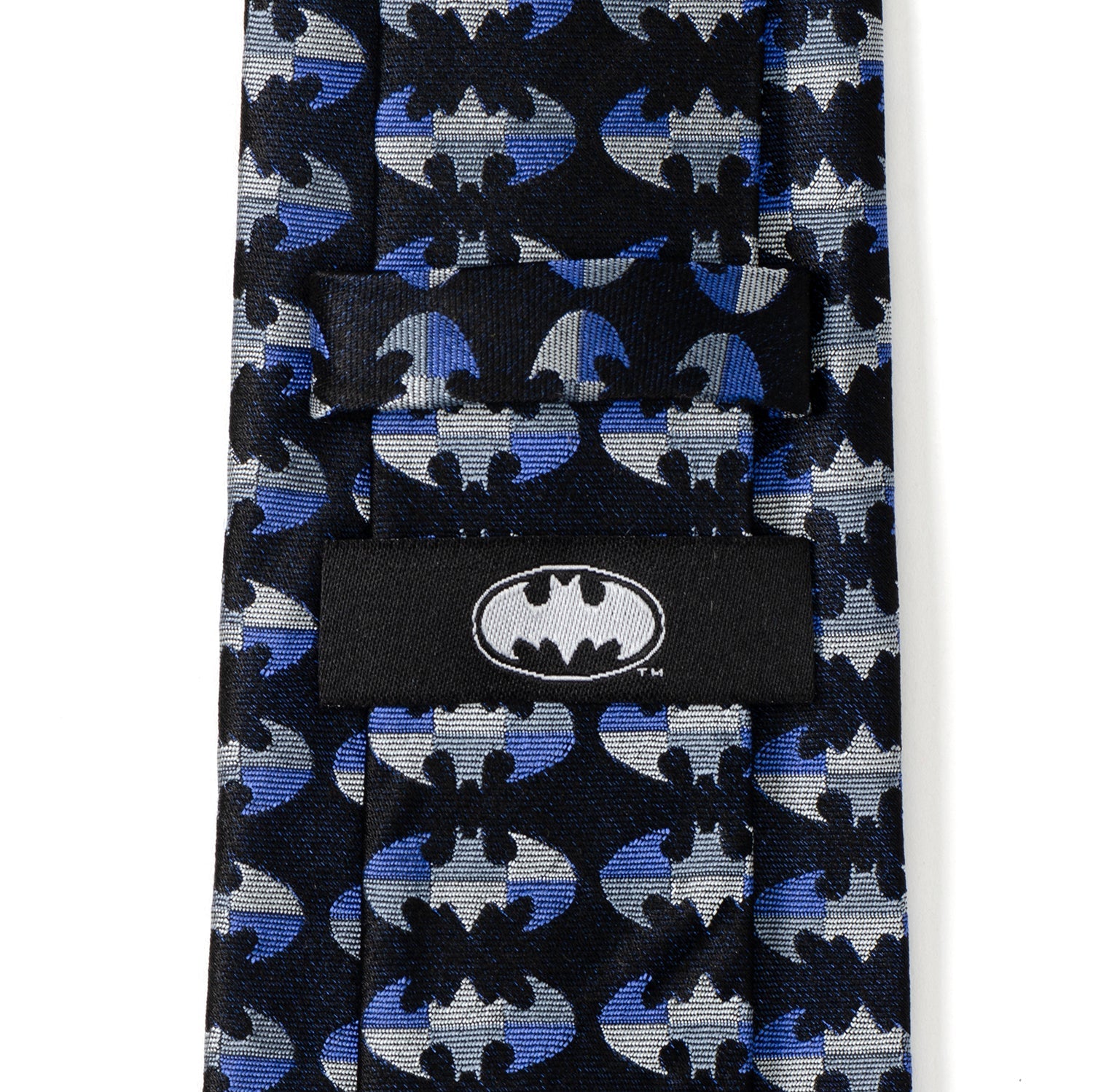  Cufflinks Batman Blue Blocked Black Men's Tie - Default Title - Bonton