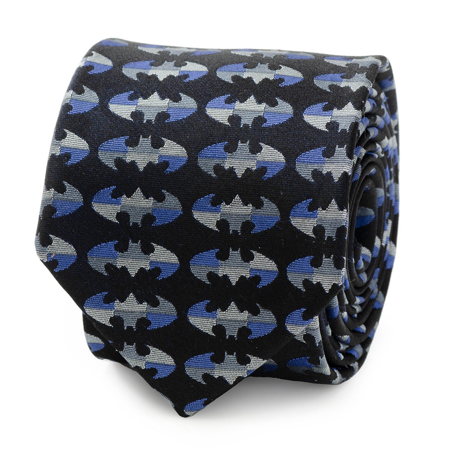  Cufflinks Batman Blue Blocked Black Men's Tie - Default Title - Bonton