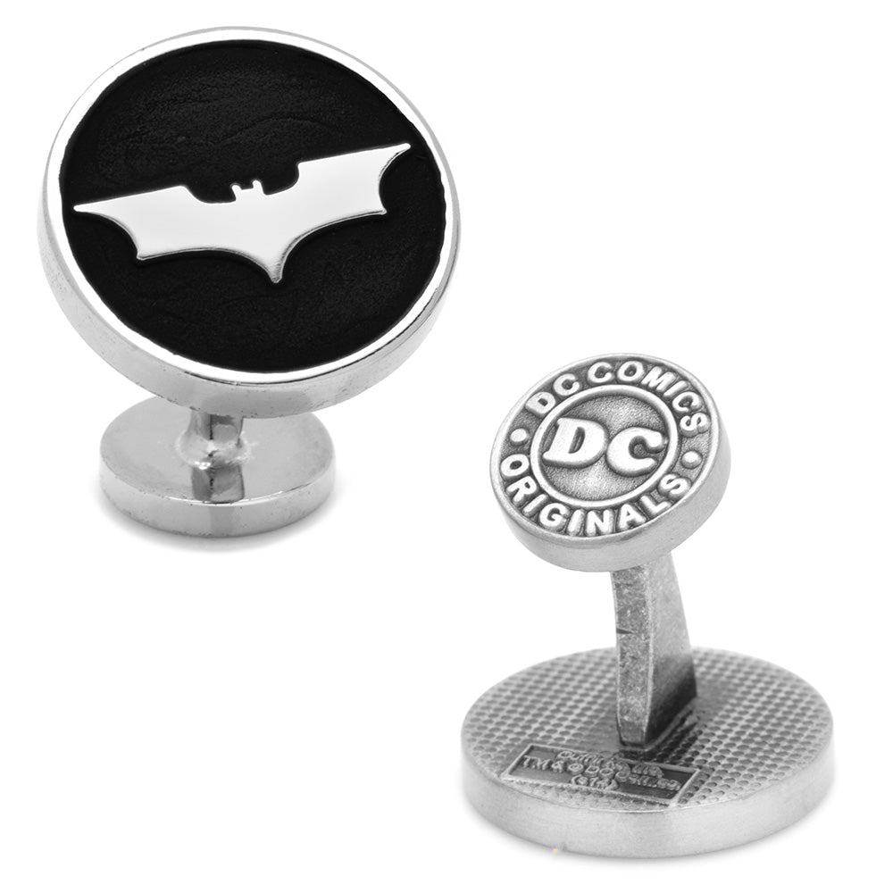  Cufflinks Recessed Black Batman Dark Knight Cufflinks - Default Title - Bonton