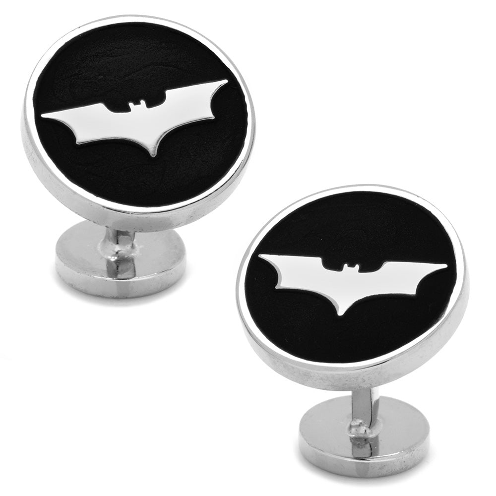  Cufflinks Recessed Black Batman Dark Knight Cufflinks - Default Title - Bonton