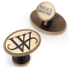 Wayne Monogram Gold Cufflinks