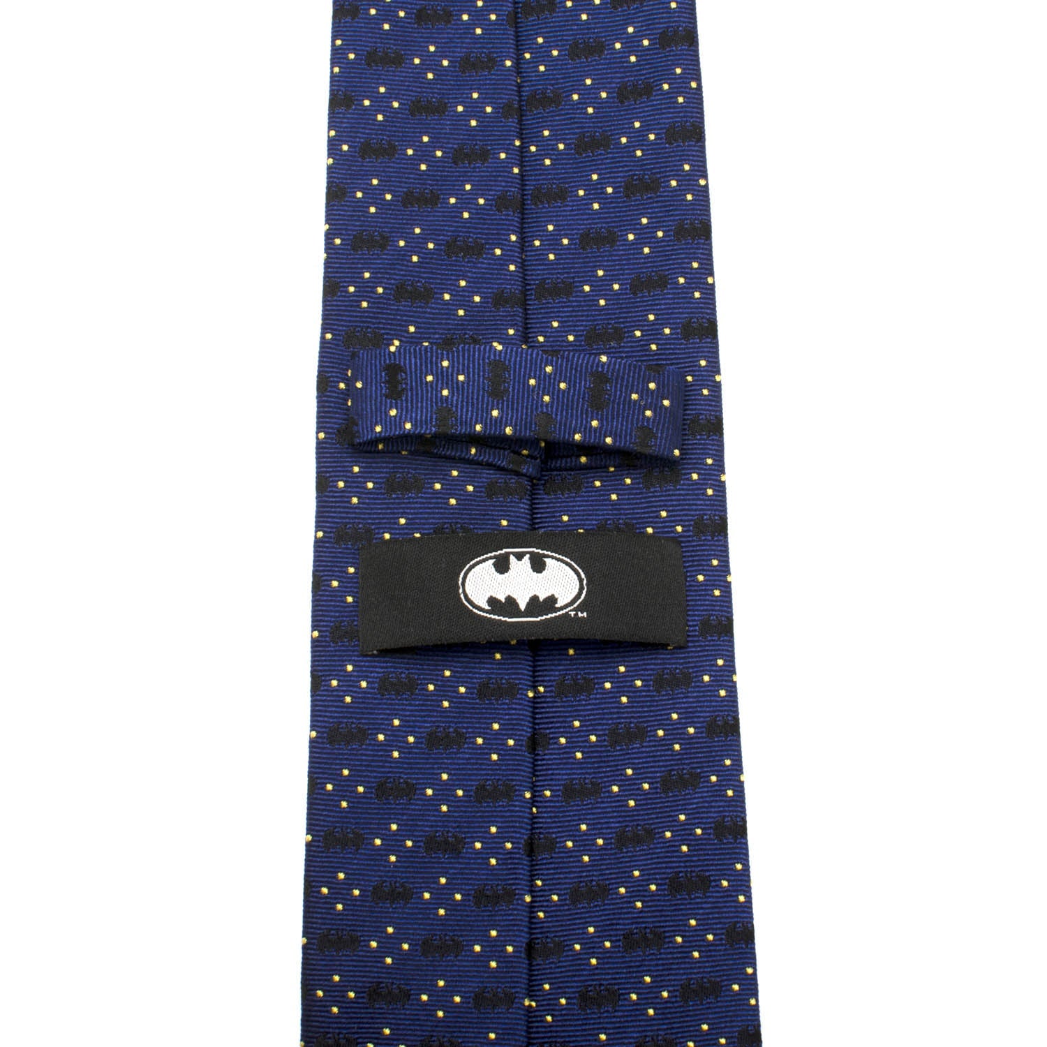  Cufflinks Batman Icon Diamond Dot Navy Mens Tie - Default Title - Bonton