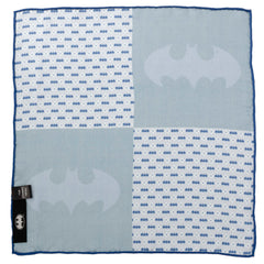 Batman Multi Motif Blue Pocket Square