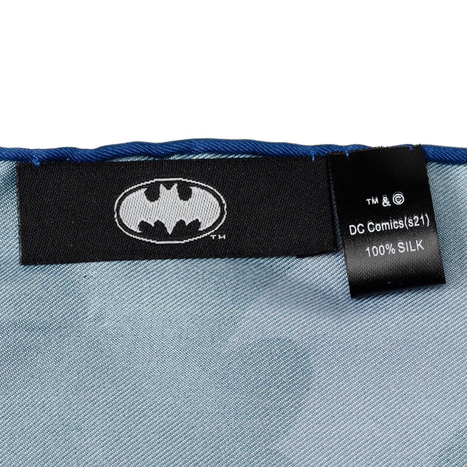  Cufflinks Batman Multi Motif Blue Pocket Square - Default Title - Bonton