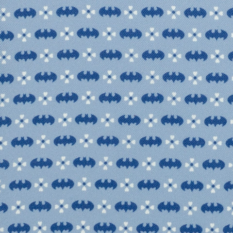 Batman Multi Motif Blue Pocket Square