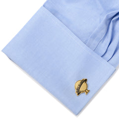 Daily Planet Gold Cufflinks