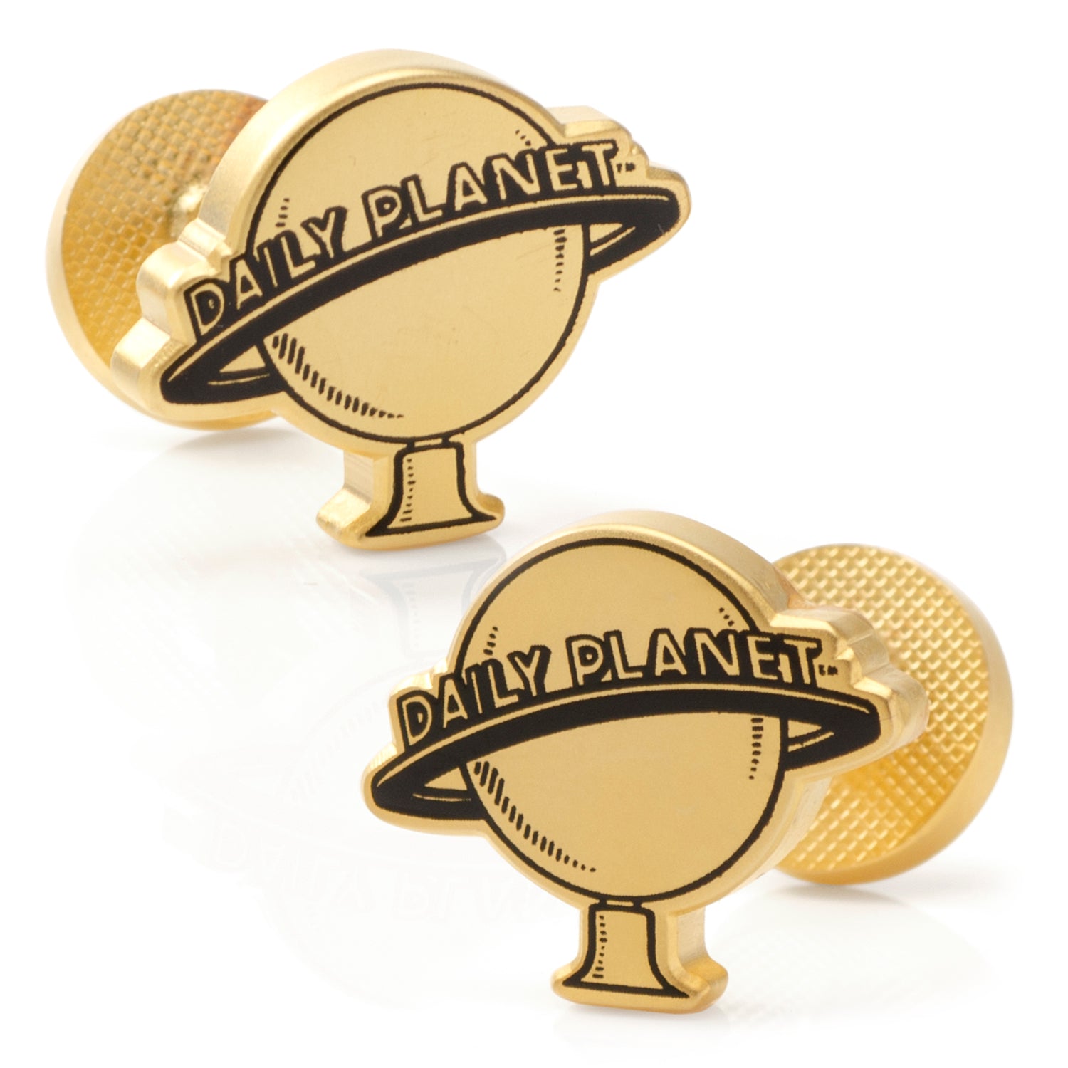  Cufflinks Daily Planet Gold Cufflinks - Default Title - Bonton