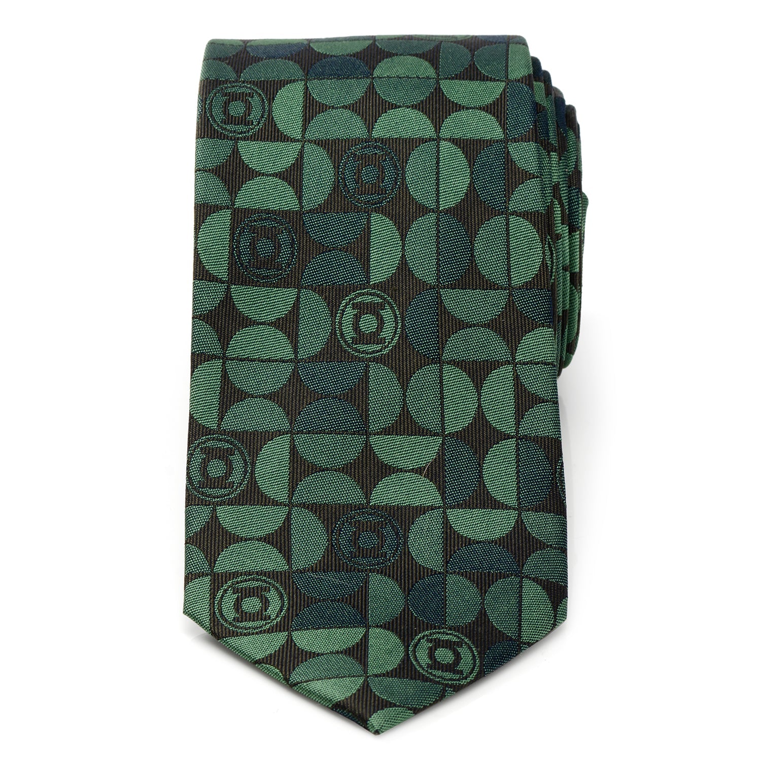  Cufflinks Green Lantern Charcoal Men's Tie - Default Title - Bonton