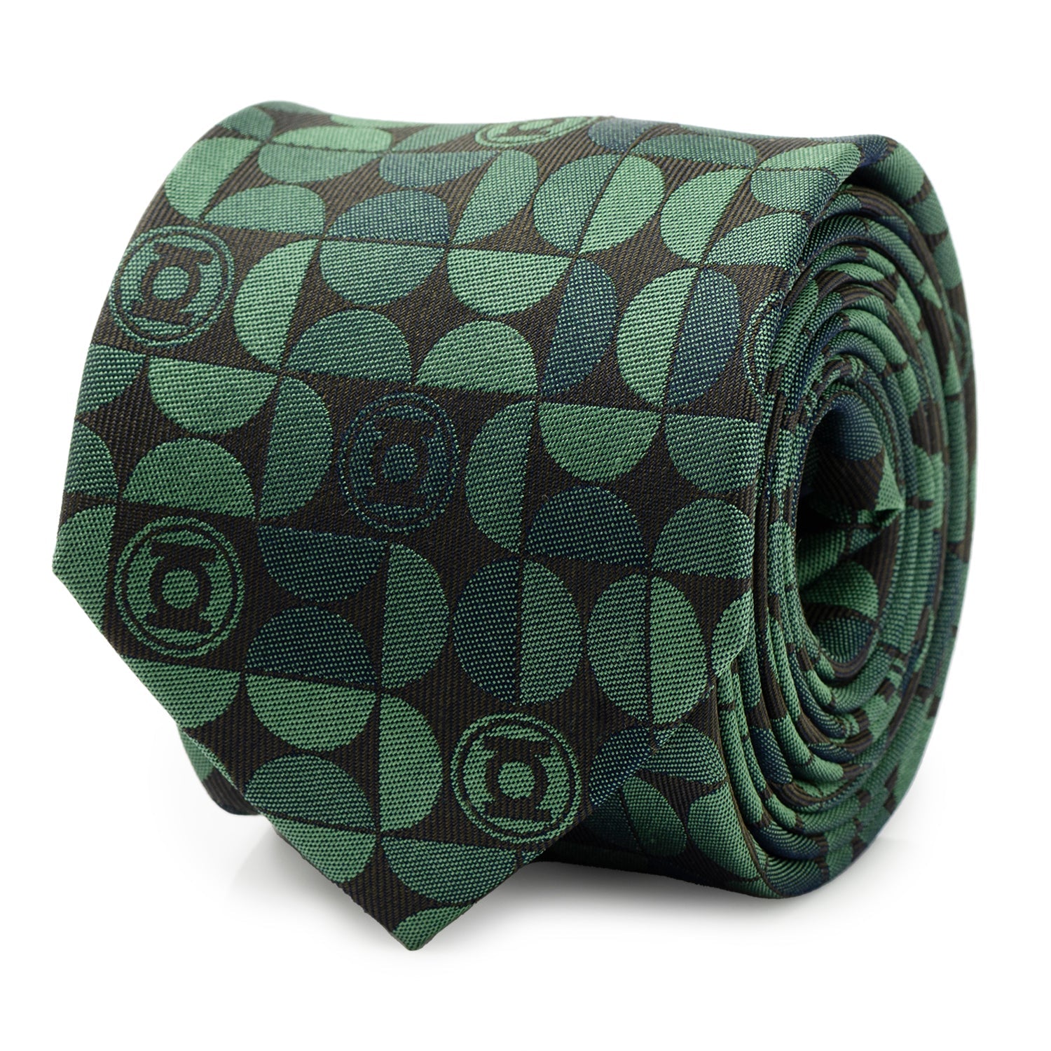  Cufflinks Green Lantern Charcoal Men's Tie - Default Title - Bonton