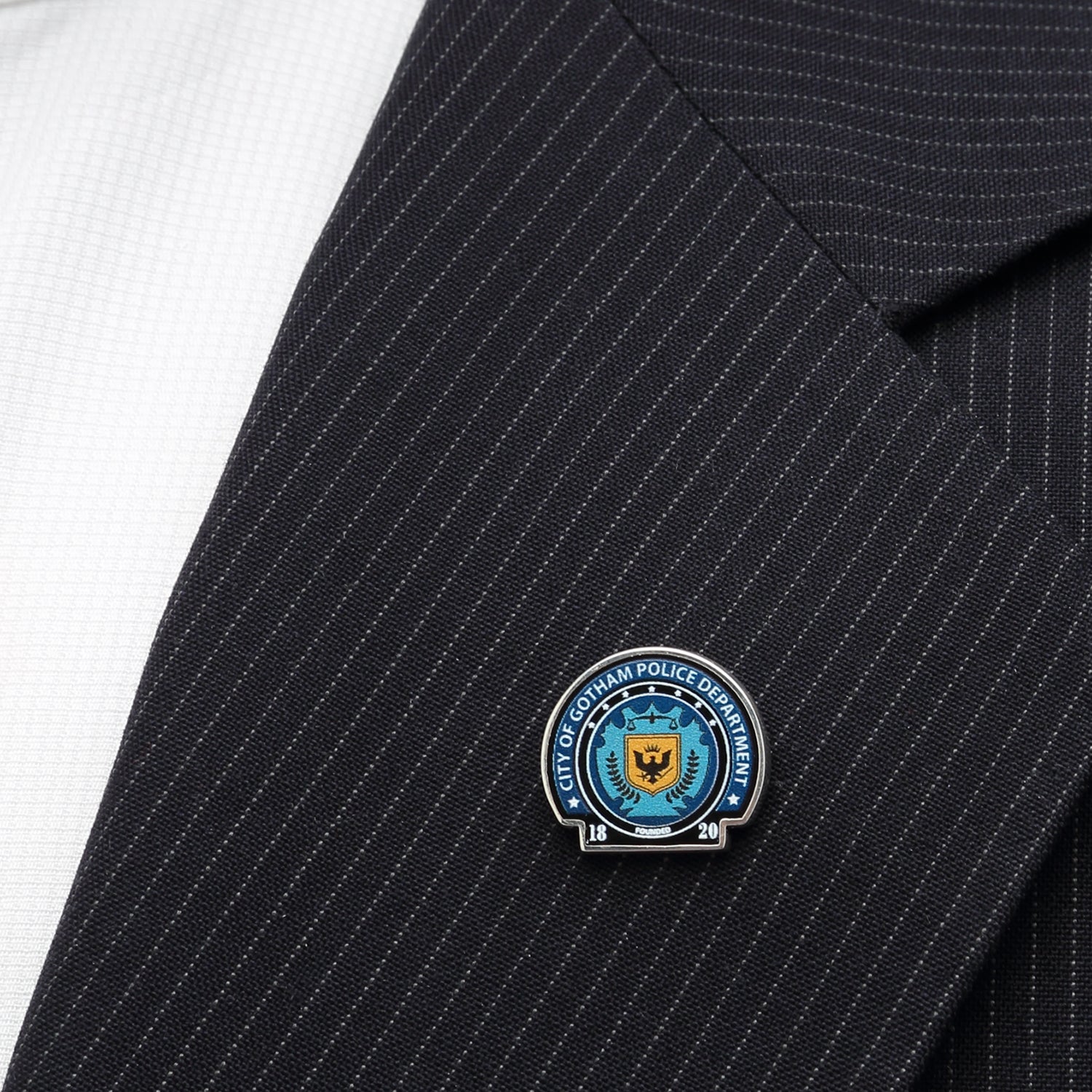  Cufflinks Gotham Police Lapel Pin - Default Title - Bonton