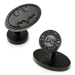 Batman Satin Black Cufflinks and Tie Bar Gift Set