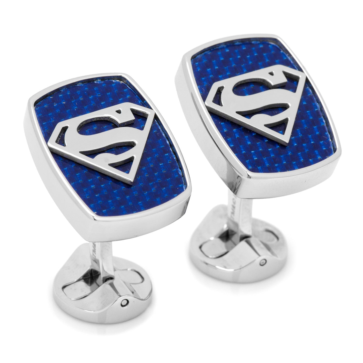  Cufflinks Stainless Steel Carbon Fiber Superman Cufflinks - Default Title - Bonton