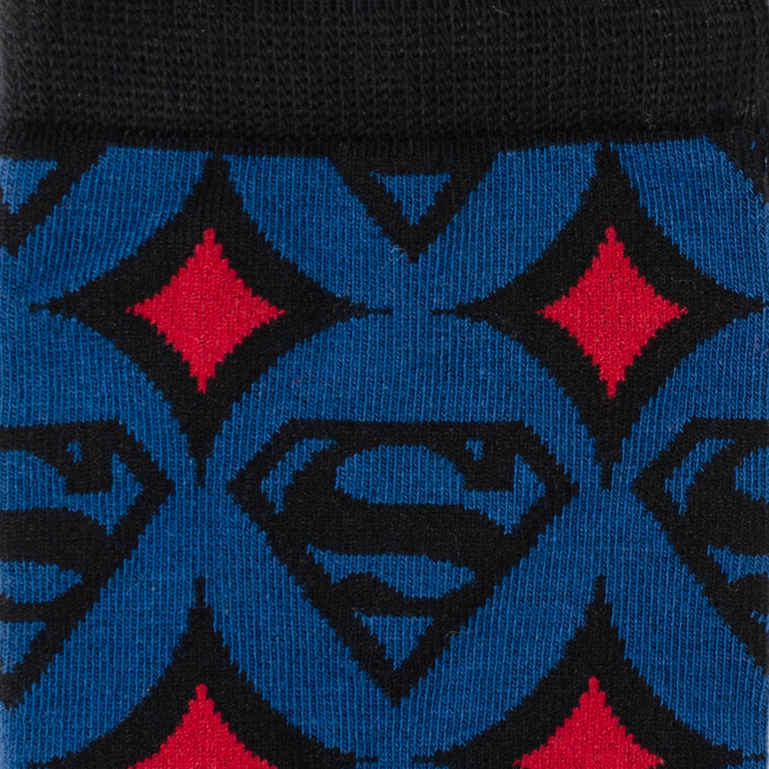  Cufflinks Superman Circle Motif Blue Men's Socks - Default Title - Bonton