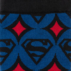 Superman Circle Motif Blue Men's Socks