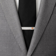 Superman Hidden Message Silver Tie Bar