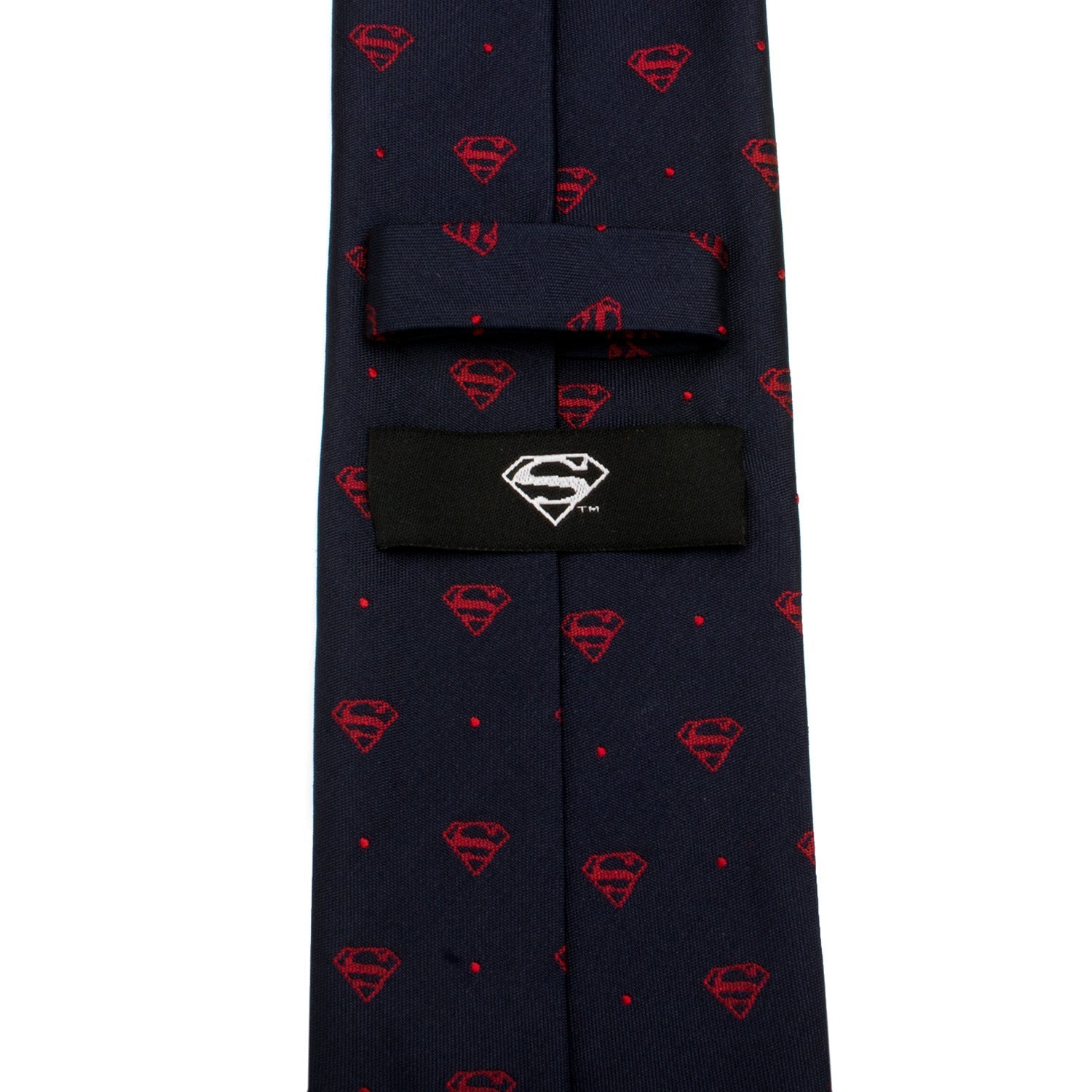  Cufflinks Superman Shield Navy and Red Dot Tie - Default Title - Bonton