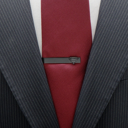 Black Superman Tie Bar