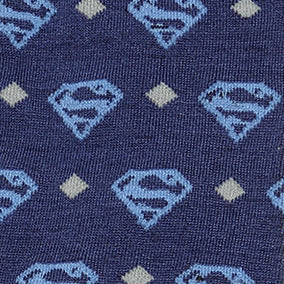  Cufflinks Superman Diamond Navy Socks - Default Title - Bonton