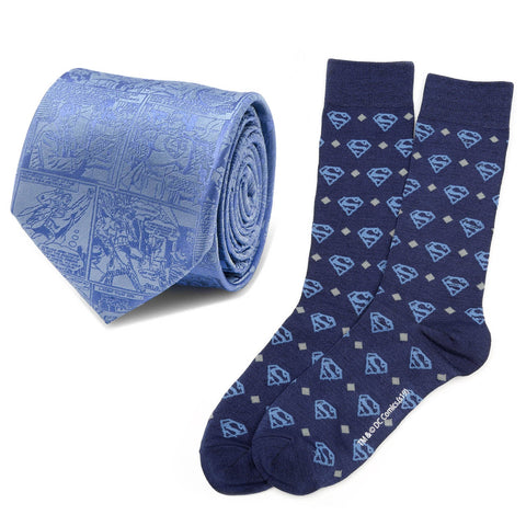 Superman Tie and Sock Gift Set
