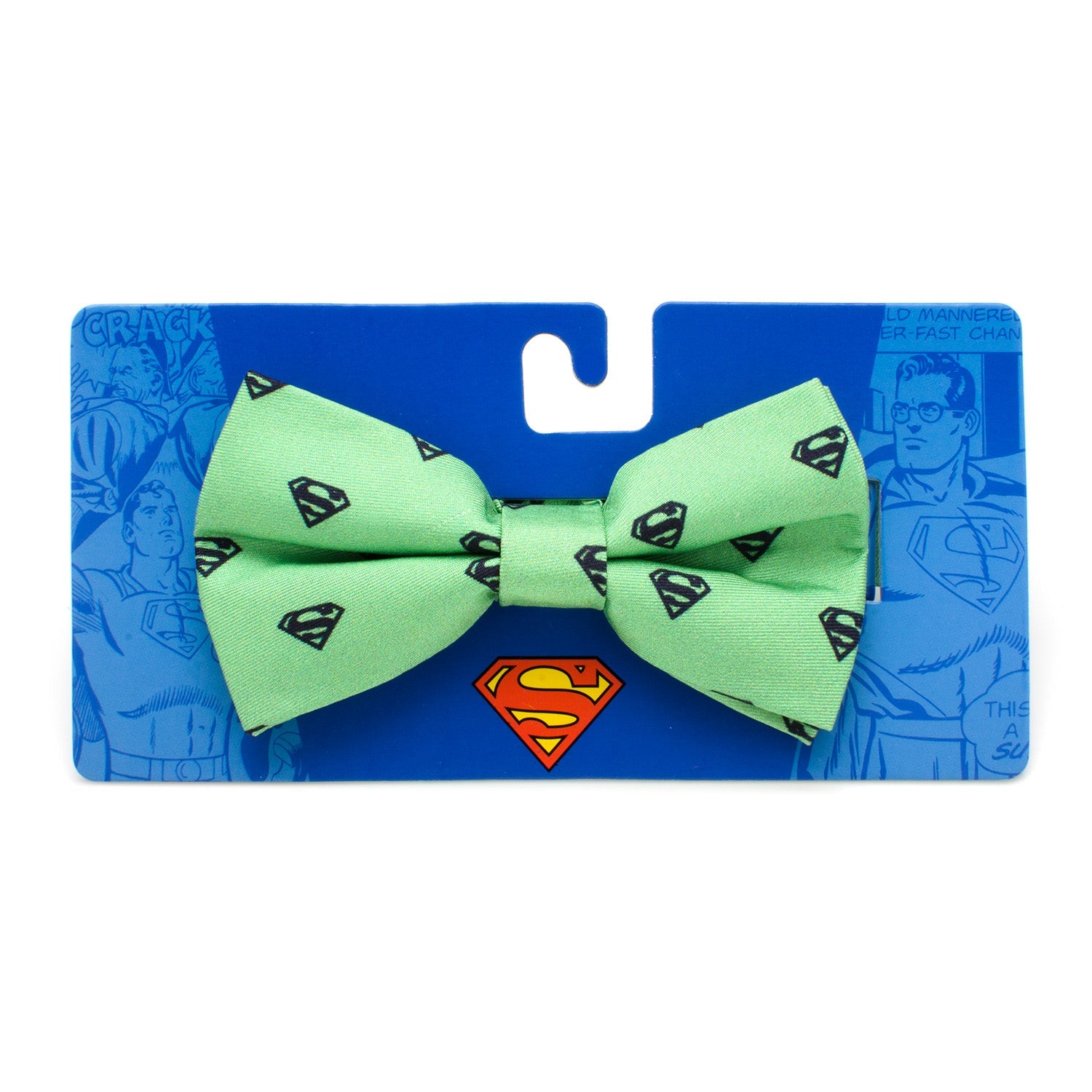  Cufflinks Superman Green Big Boys' Silk Bow Tie - Default Title - Bonton