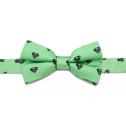 Superman Green Big Boys' Silk Bow Tie