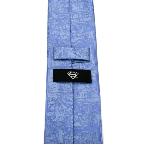 Superman Comic Blue Mens Tie