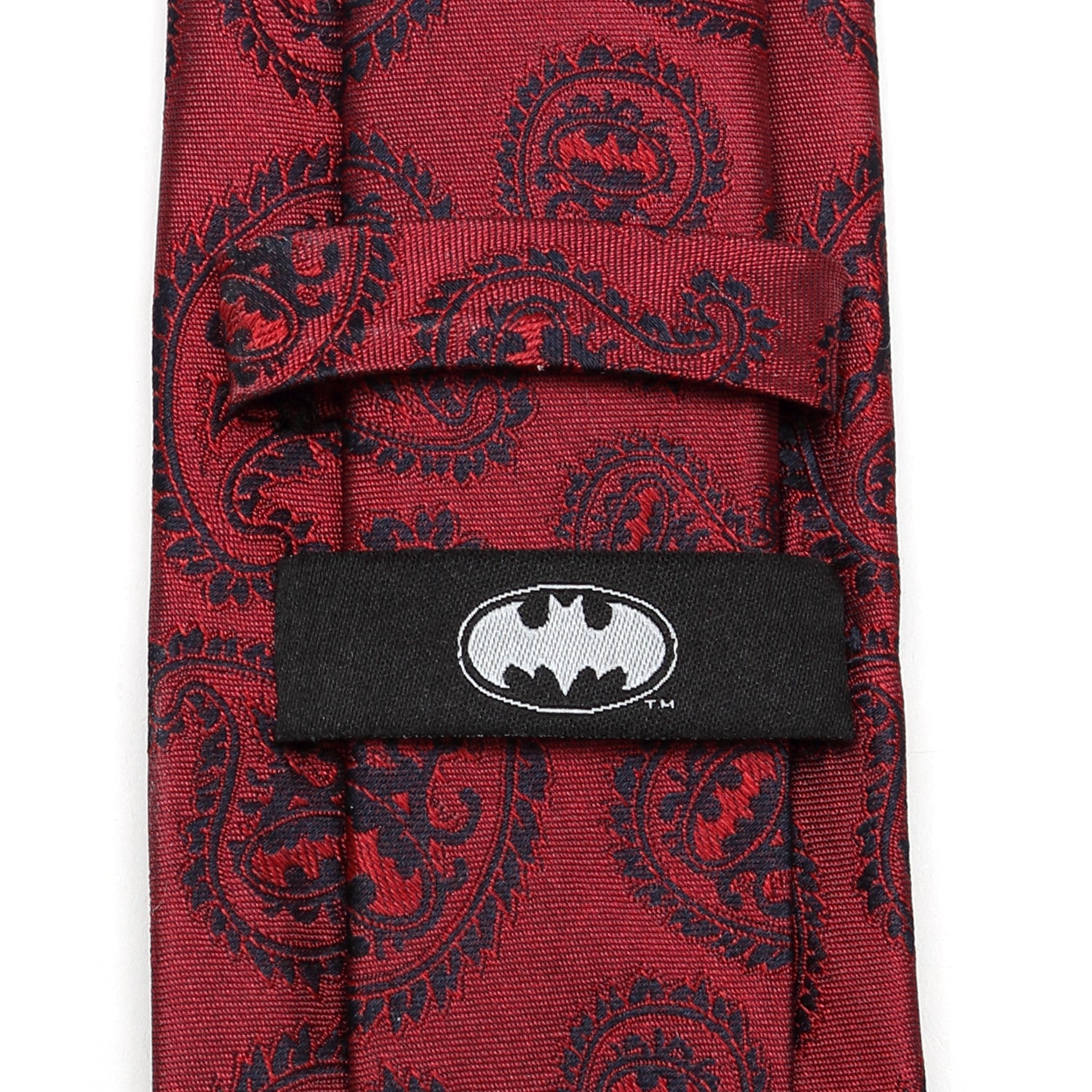  Cufflinks Red Batman Paisley Tie - Default Title - Bonton