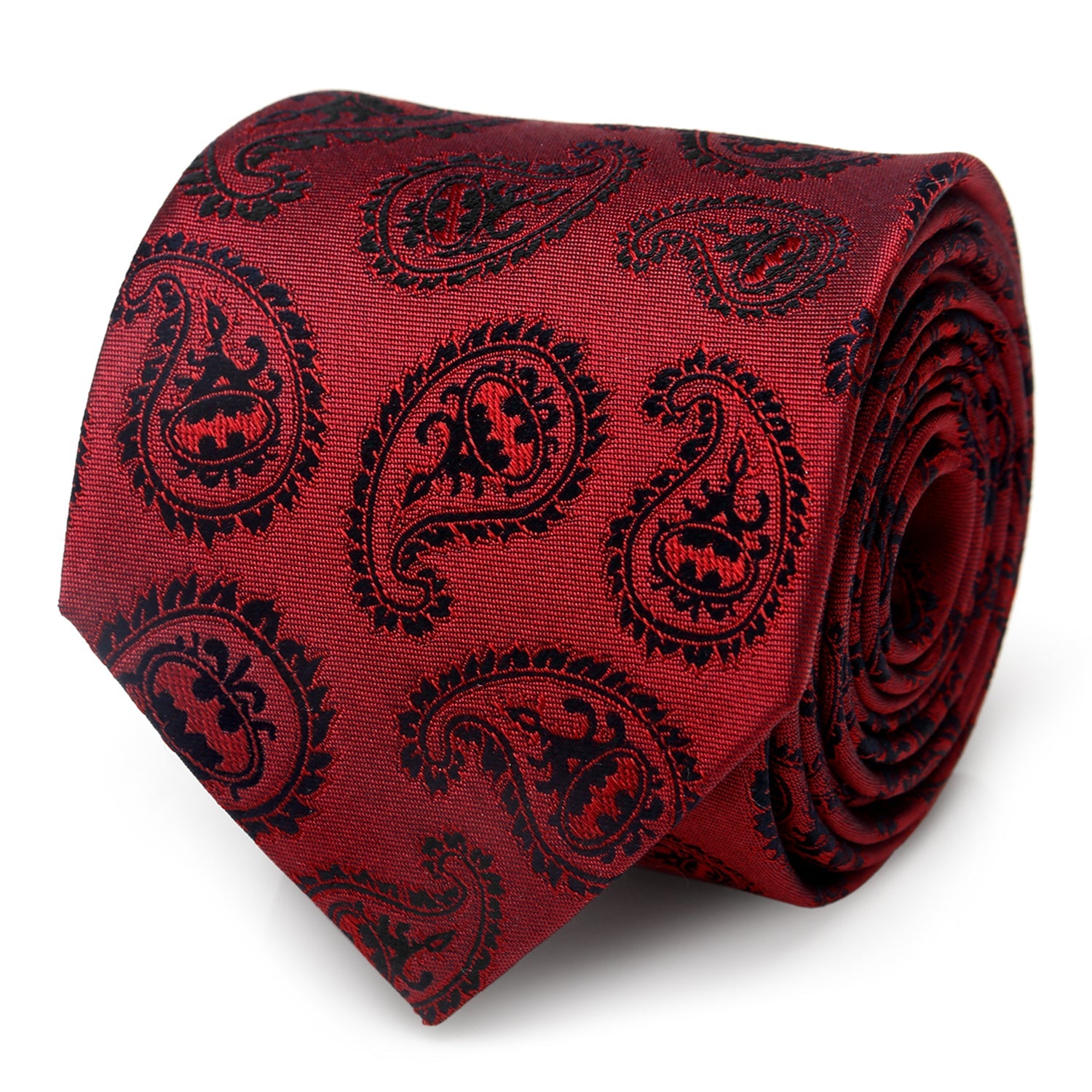  Cufflinks Red Batman Paisley Tie - Default Title - Bonton