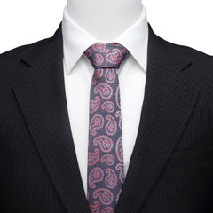 Red and Blue Superman Paisley Tie