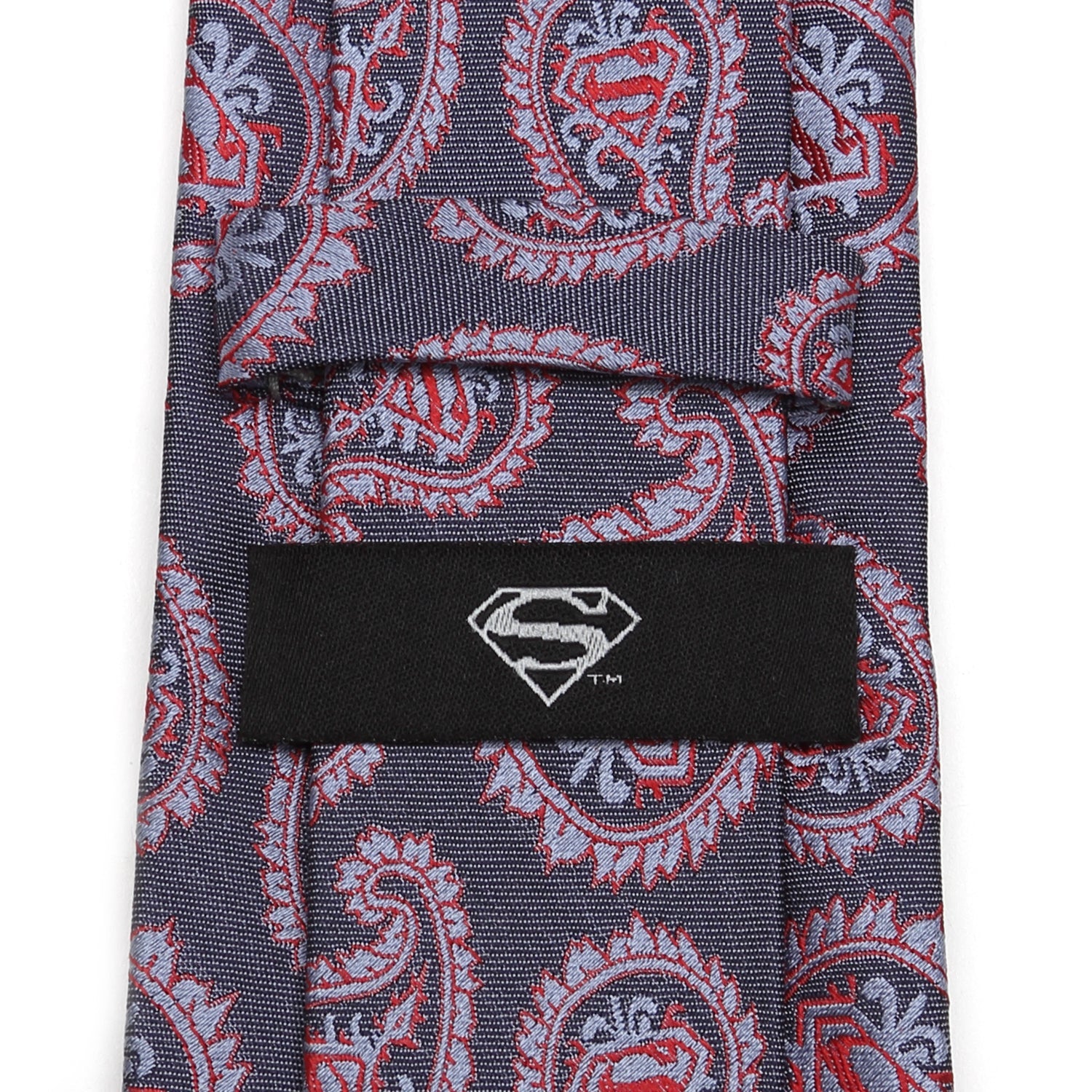  Cufflinks Red and Blue Superman Paisley Tie - Default Title - Bonton