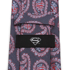 Red and Blue Superman Paisley Tie