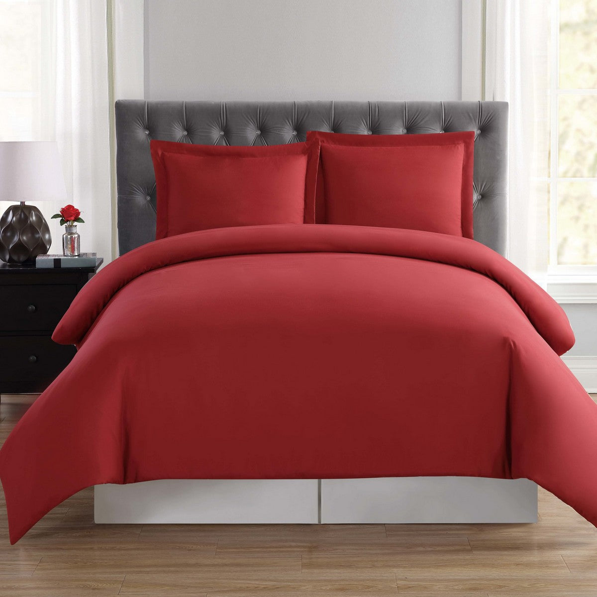  Truly Soft Everyday Duvet Set Red - Red - Bonton