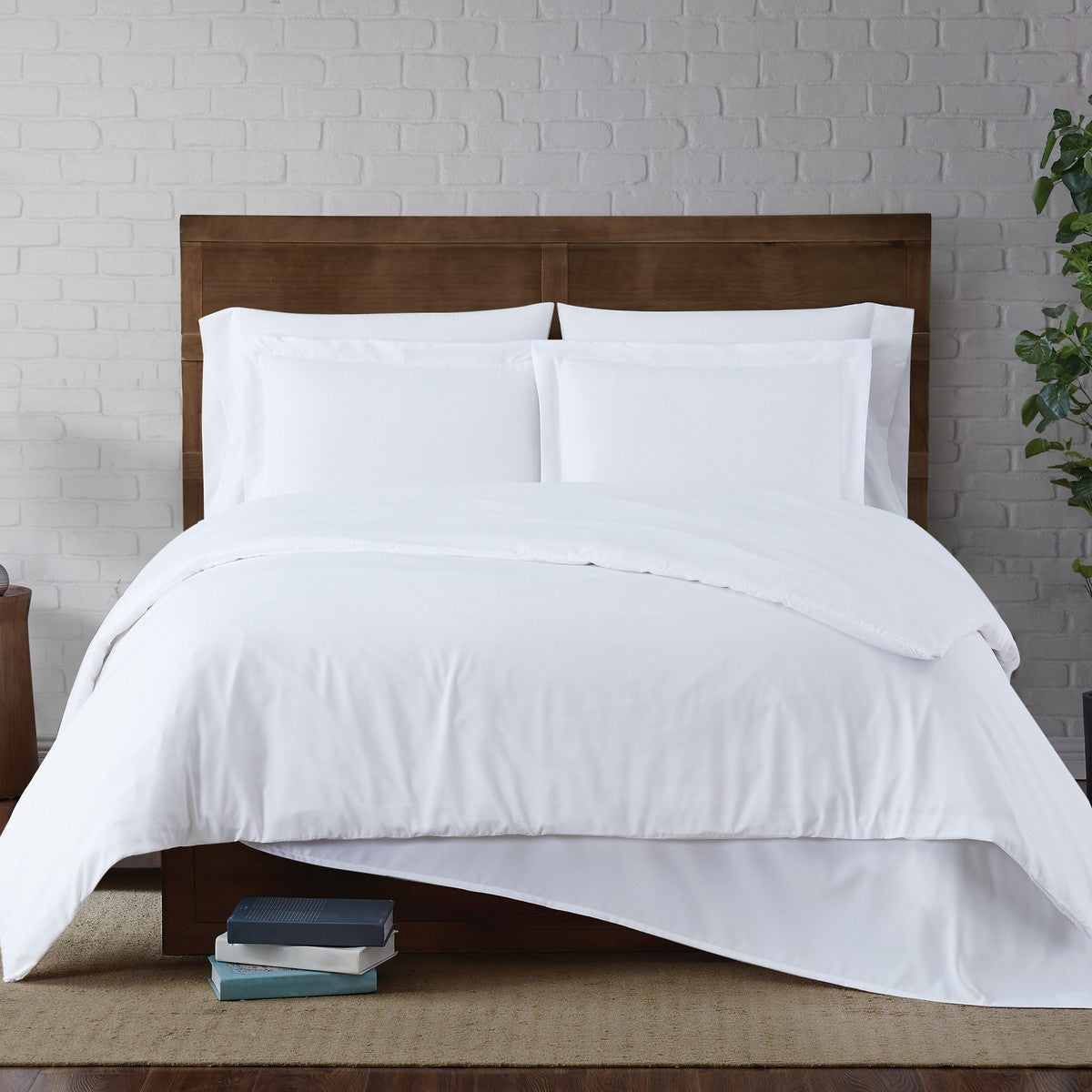  Truly Soft Everyday Duvet Set White - White - Bonton