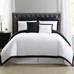 Hotel Duvet Set White/Black