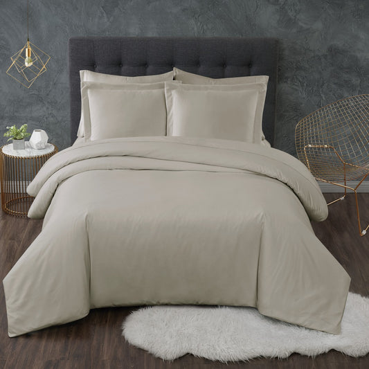 Antimicrobial Duvet Set Khaki