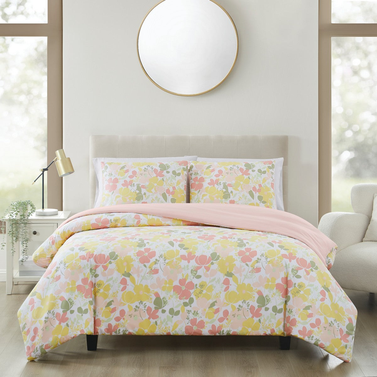  Truly Soft Garden Floral Duvet Cover Set - Multiple - Bonton